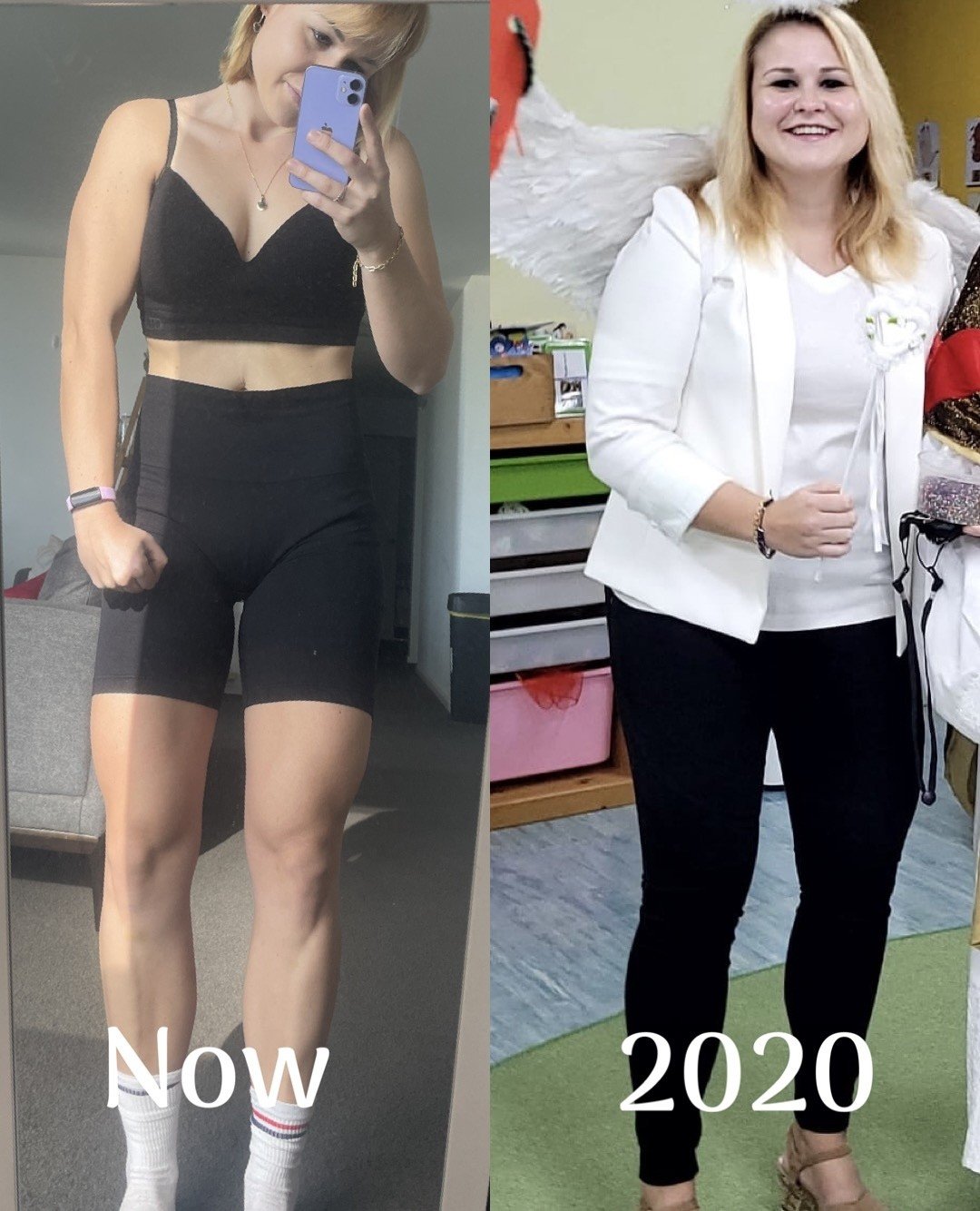 Before and After Fitness Transformation by SMB Coaching.